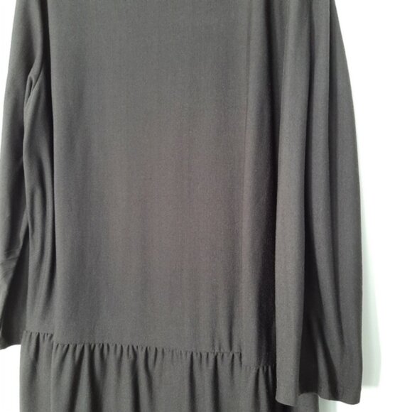 LILY by Firmiana Stretchy Drop Waist Long Sleeve Scoop Neck Dress Black Sz 3X - Picture 5 of 16